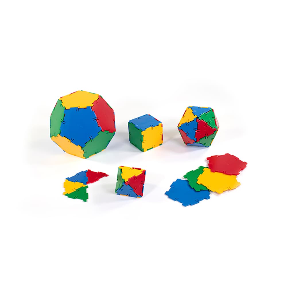 Juego geometría y volumen: Set sólidos platónicos