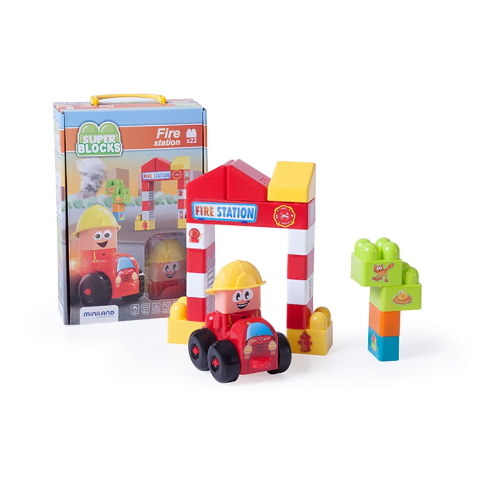 Juego construcción Super Blocks: Fire Station
