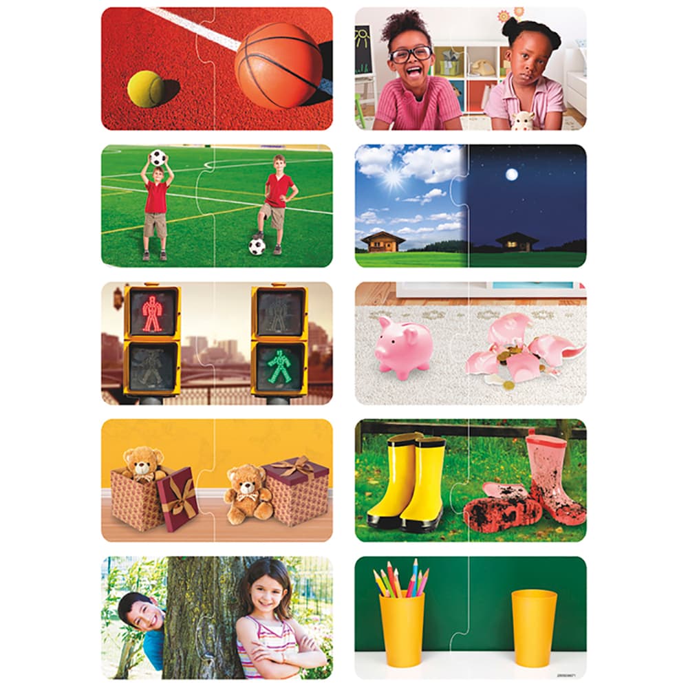 Puzzle educativo Dúos: Los opuestos