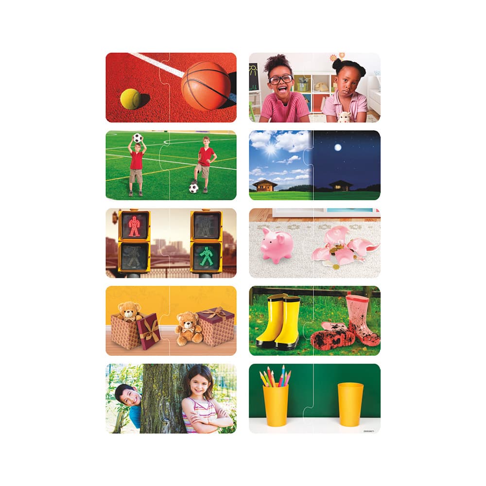 Puzzle educativo Dúos: Los opuestos